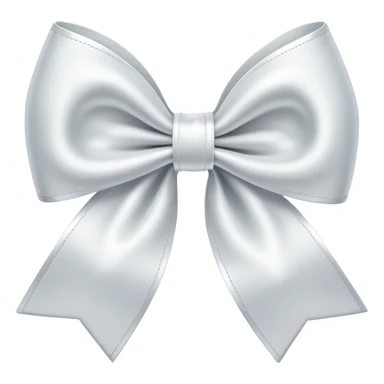 White bow sticker