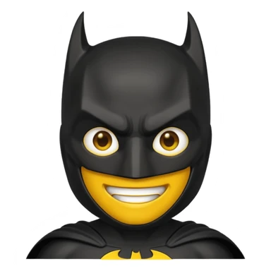 Make a emoji of batman sticker