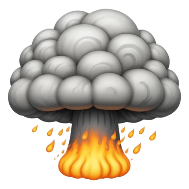 nuclear mushroom cloud sticker