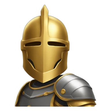 gold knight sticker