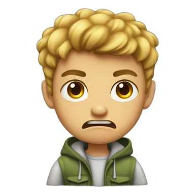 angry teenager sticker