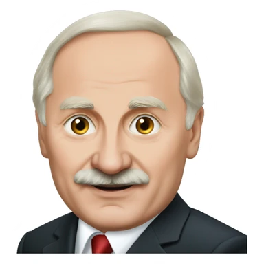 Lukashenko with Putin sticker