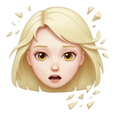 A girl crashing out sticker