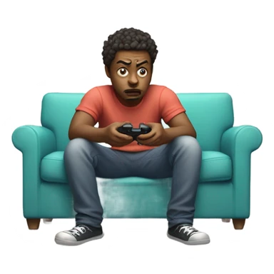 Playing Nintendo in bad  sticker