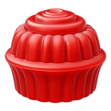 Fancy Gelatin mold red sticker