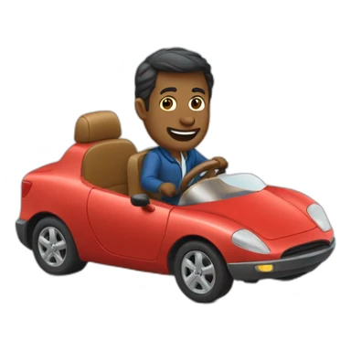 Homme cagoulé au volant sticker