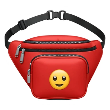 red waist bags sticker