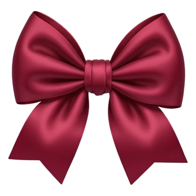 Maroon bow sticker
