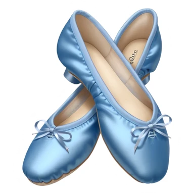blue ballet pointe shoes with laces sticker