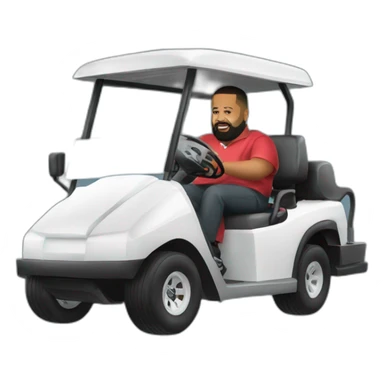 dj khaled driving golf cart sticker