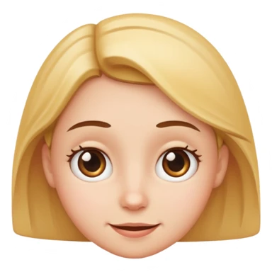 Cute smiling face with concerned eyes  sticker