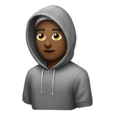 Ashy wearing a hoodie sticker