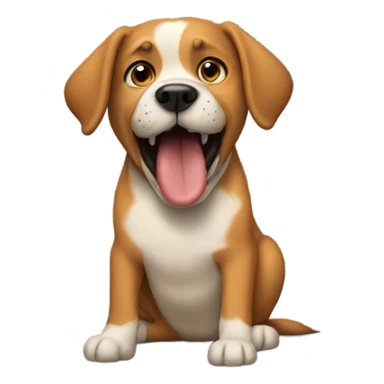 Dog bites the dog sticker