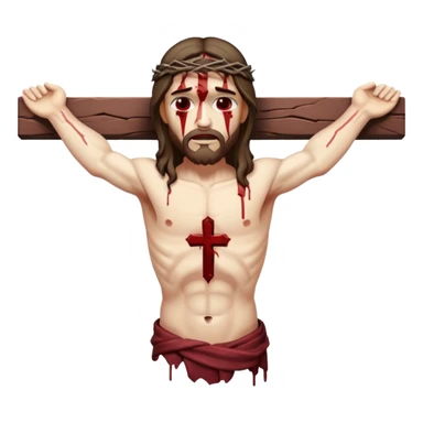 jesus-body-on-the-cross sticker