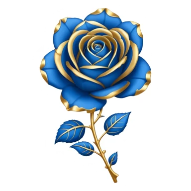 Blue rose award sticker