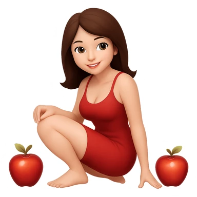 Change hair color to brunette, keep all other features the same, SFW, no background sticker