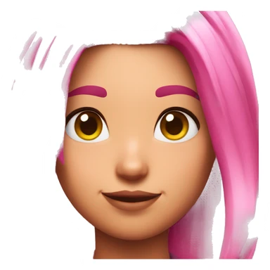 Fortnite pink hair sticker