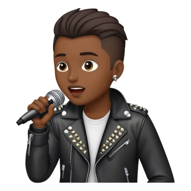rocker emoji singing sticker