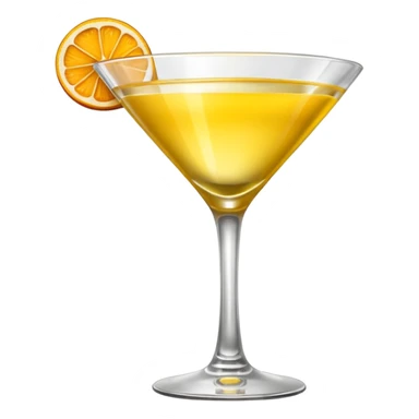 orangeish yellow in martini glass
 sticker