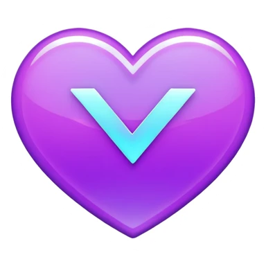 holographic purple checkmark sticker