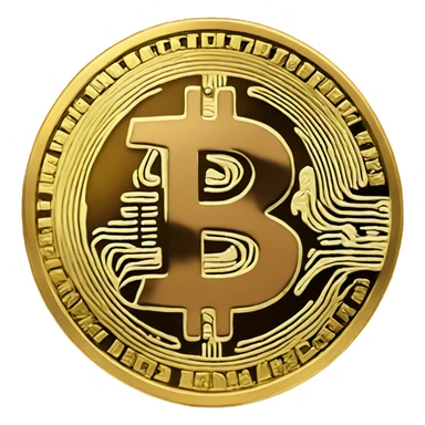 single bitcoin coin sticker