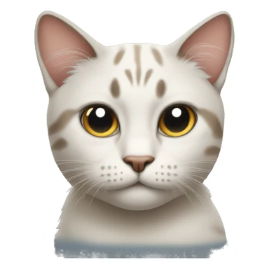 cat raising eyebrow sticker