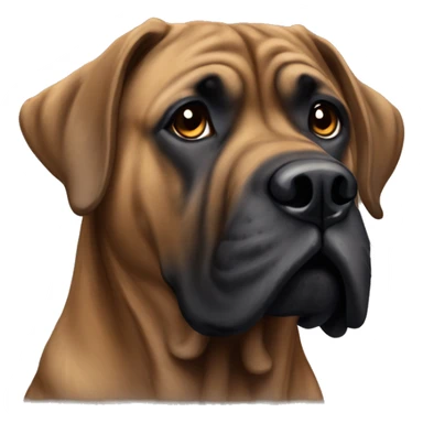 Brindle mastiff  sticker