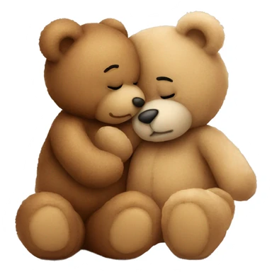 teddy bear kissing another teddy bear sticker
