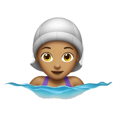 woman swimming sticker