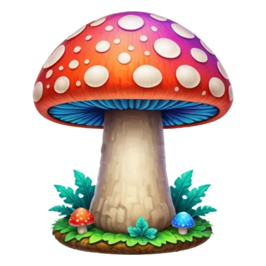 psychodelic mushroom single sticker
