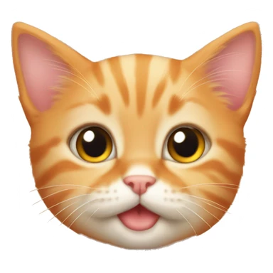 Little orange kitten  sticker