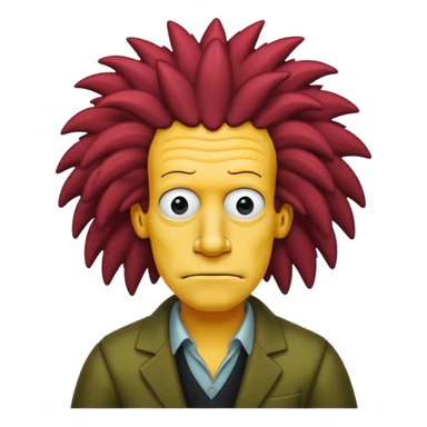 Sideshow Bob, simpson, long nose. sticker