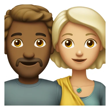 wife and husband  sticker