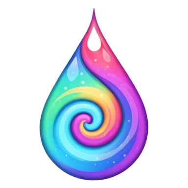 Nebulae tear drop sticker