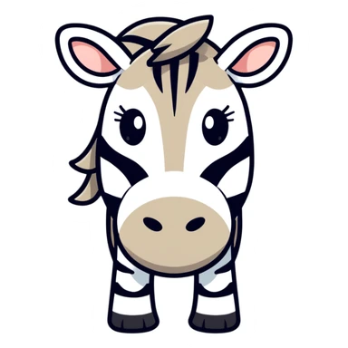 Zebra Emoji sticker