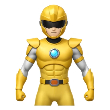 Power ranger yellow sticker