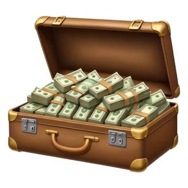 maleta con dinerp sticker