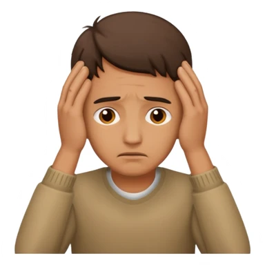Create ecmoji so sad like that 🫩 man sticker