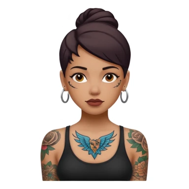 women with tatoos and hightlight that tatoos sticker