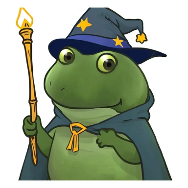 bufo the magic wizard sticker