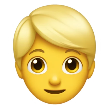 A shy yellow emoji  sticker