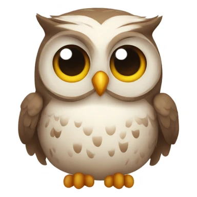 Cute owl sticker