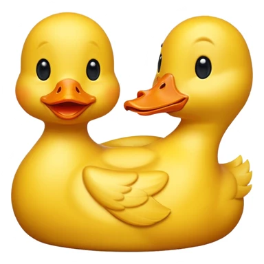 Animals: Duck in 3D Emoji sticker