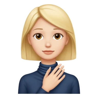 Hand around neck sticker