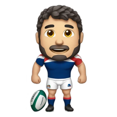 A rugbyman french sticker