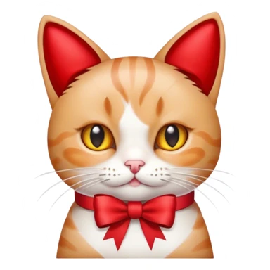 Valentines day cat sticker