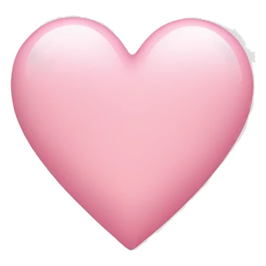 light pink love heart sticker