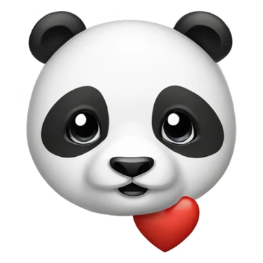 Panda in love sticker