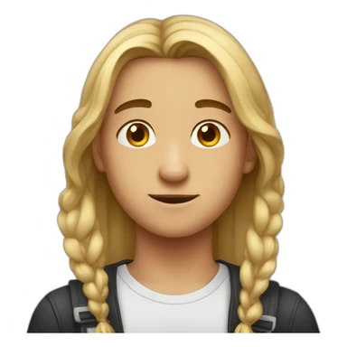 Boy Wishlist a middle part sticker