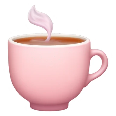 pastel pink tea sticker